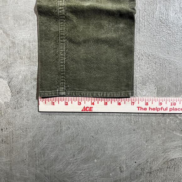RVCA Daggers Fit Corduroy Pants Olive Green Size 32 Slim Straight - Picture 7 of 7
